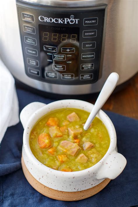 Pressure Cooker Split Pea Soup With Ham