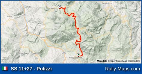 Ss 1127 Polizzi Stage Map Targa Florio 1983 Erc 🌍 Rally