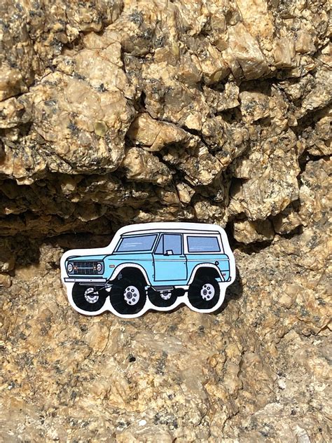 Vintage Car Sporty Sticker Iconic Bronco Retro - Etsy