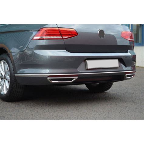 Set 2 Ornamente Inox Pentru Evacuare Compatibile Cu VW Passat B8 2015