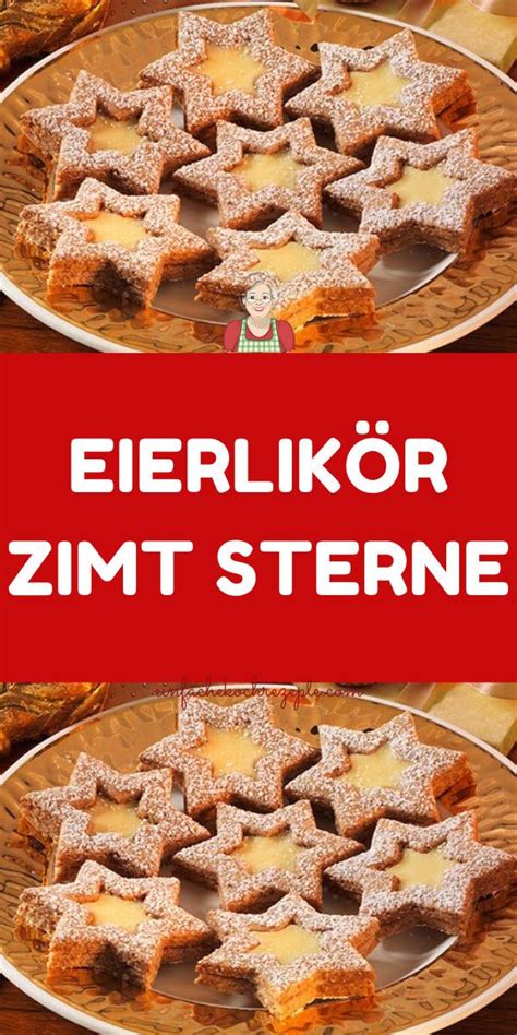 Eierlik R Zimt Sterne In Kekse Backen Rezept Pl Tzchen Rezept