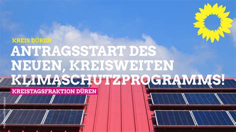 Antragsstart Des Klimaschutzprogramms Des Kreises D Ren B Ndnis