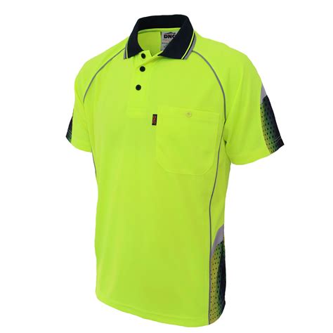 DNC WORKWEAR HI VIS GALAXY SUBLIMATED POLO