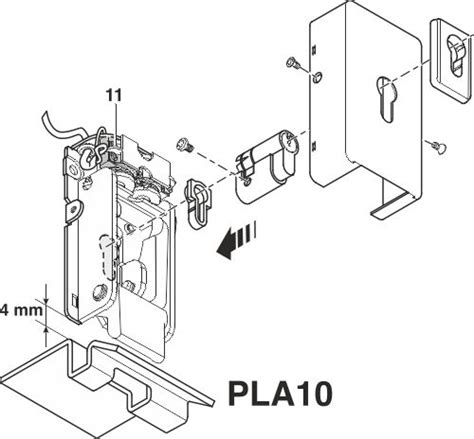 Nice Pla10 12v Vertical Automatic Electric Gate Lock 12v Automatic