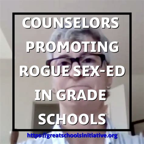 Using Counselors To Promote Rogue Sex Ed In Michigan Grade Schools