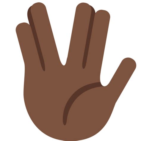 🖖🏿 Vulcan Salute Dark Skin Tone Emoji Meaning And Symbolism ️ Copy And