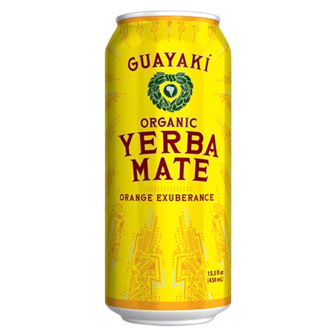 Guayaki Yerba Mate Organic Lemon Elation 15 5oz Can Delivered In As