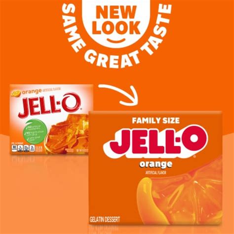 Jell O Orange Gelatin Dessert Mix Sweet Treat Dessert 6 Oz Box 6 Oz King Soopers