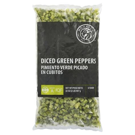 Monarch Pepper Diced Green Bell Pepper Us Foods Chefstore