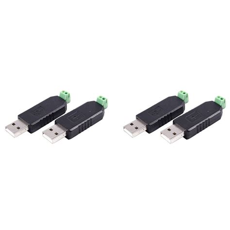 4x Pc Usb To Rs485 485 Interface Converter Serial Adapter Compatible Plc