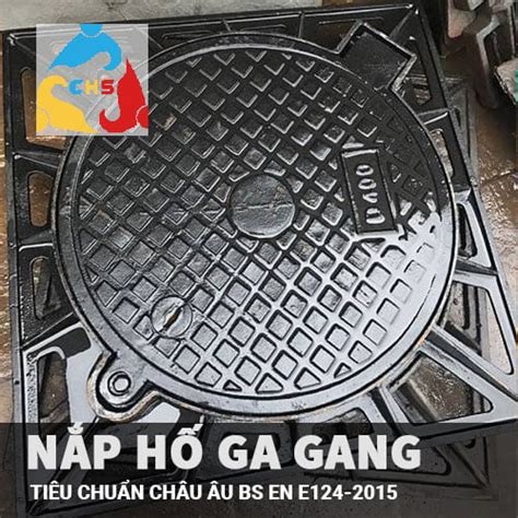 Nắp Hố Ga Gang 850x850 Khung âm Chống Trộm Nắp Hố Ga Chs