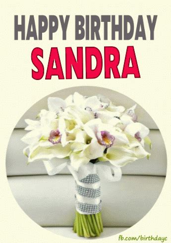 Happy Birthday SANDRA Birthday Greeting Birthday Kim