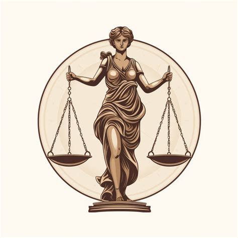 Justice Clipart in Minimalist Art Style: High-Def Vector & 4K Clipart – IMAGELLA