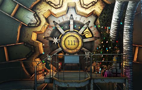 Wallpaper The Game Christmas New Year Decoration Holiday Fallout