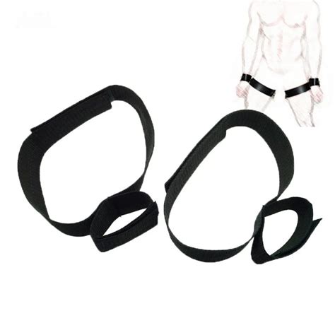 Thigh And Wrist Cuff Restraint Strap System Thigh Connects To A Wrist Bondage Restraint Bdsm