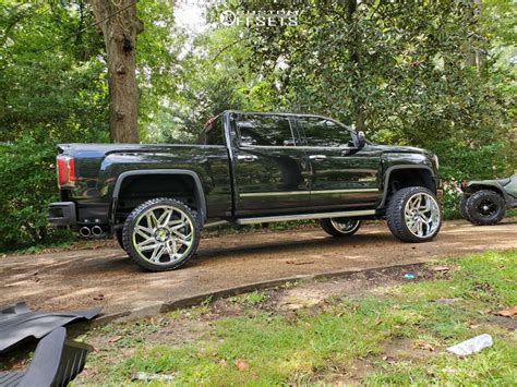 2017 GMC Sierra 1500 With 24x12 57 Vision Spyder And 33 12 5R24