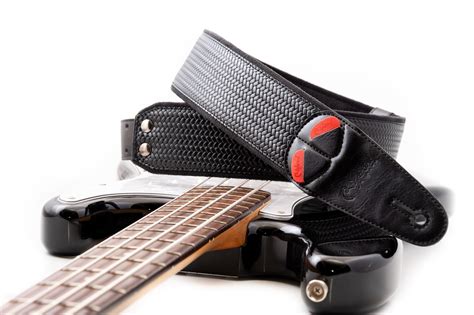 Vegan Black Guitar Strap Bond Model