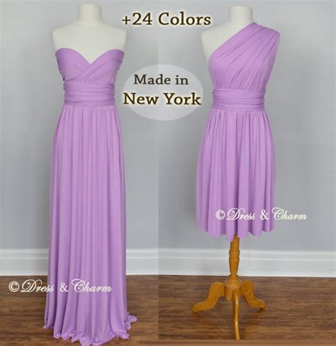 Lavender Bridesmaid Dress Convertible Dresses Infinity Dress Party