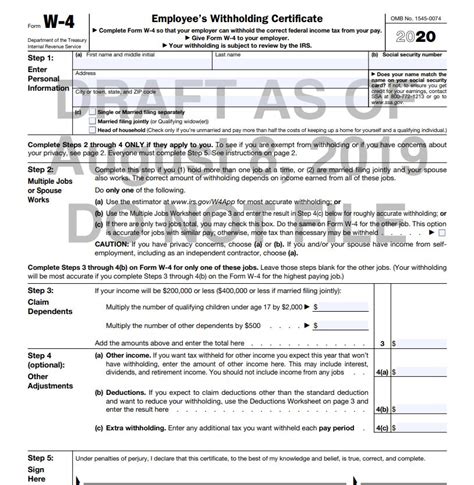 Printable W 4 Form 2023 - Printable Forms Free Online