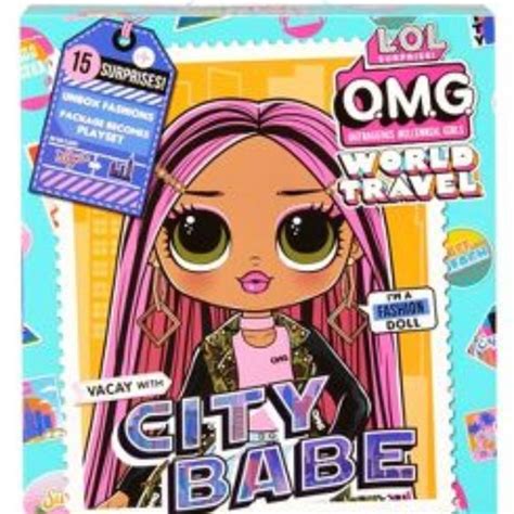 L O L Surprise Toys Lol Surprise Omg World Travel City Babe Fashion Doll With 5 Surprises