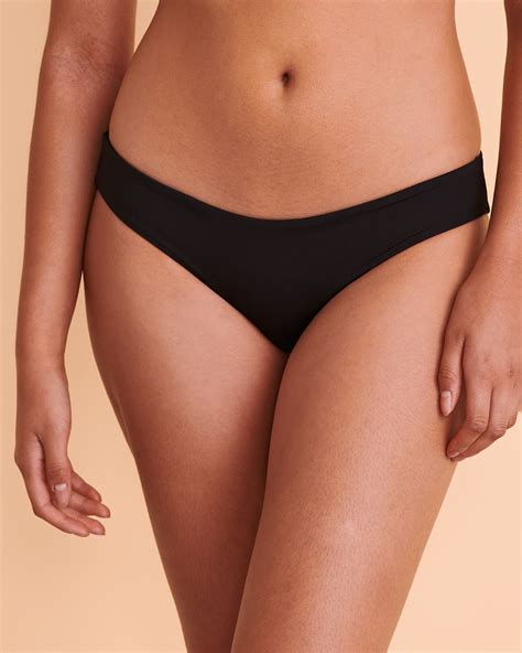 L Space Sandy Low Rise Bikini Bottom Black Bikini Village