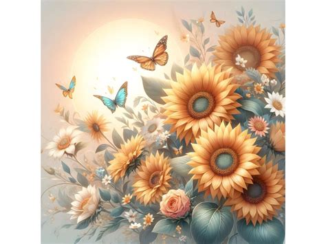 Sun Flower On Transparent Background Graphic By A I Illustration And