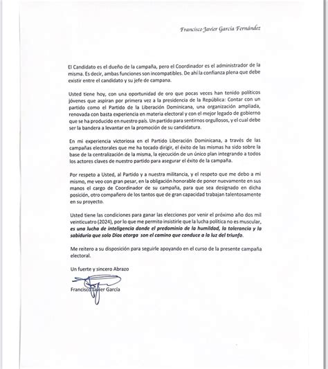 Jaime Rinc N On Twitter Esta Es La Carta Que Le Dirige Francisco