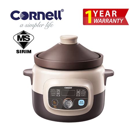 CSC E40PC 4 Litre Purple Clay Digital Slow Cooker Cornell Appliances