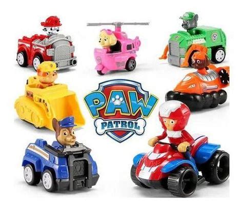 Kit 7 Mini Veículos Patrulha Canina Nickelodeon Paw Patrol MS SANTOS