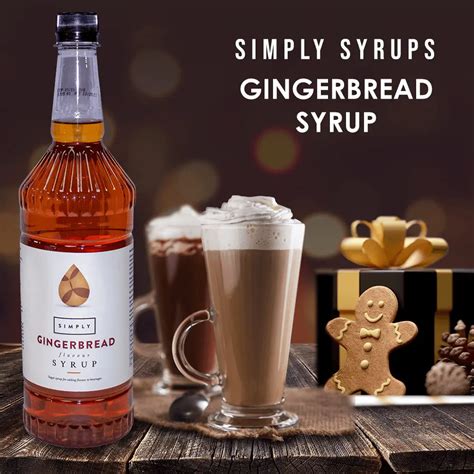 Simply Syrups Gingerbread Syrup X Litre Bottle Coffee