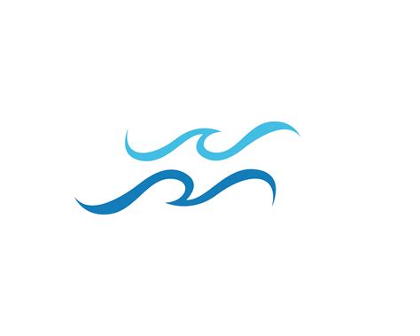 Acqua Wave Simbolo E Icona Logo Template 606999 Arte Vettoriale A Vecteezy