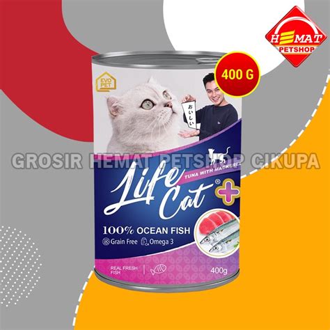 Jual Makanan Basah Kucing Life Cat Plus Wet Food Kaleng Gr Shopee