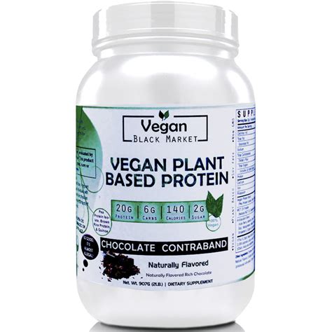 Chocolate Contraband Plant Based Protein Powder Vegan Black Market