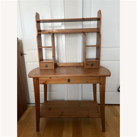 Ikea Leksvik Desk With Shelf Aptdeco