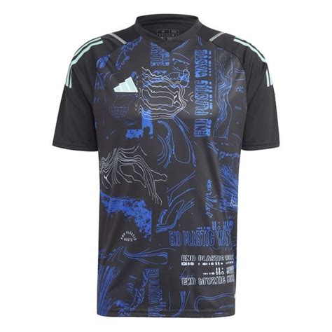 Adidas Tr Nings T Shirt Tiro Graphic Sort Bl Unisport Dk