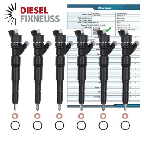 6 STÜCK EINSPRITZDÜSE Injektor BMW E39 530d X5 730d 0445110047 7785984