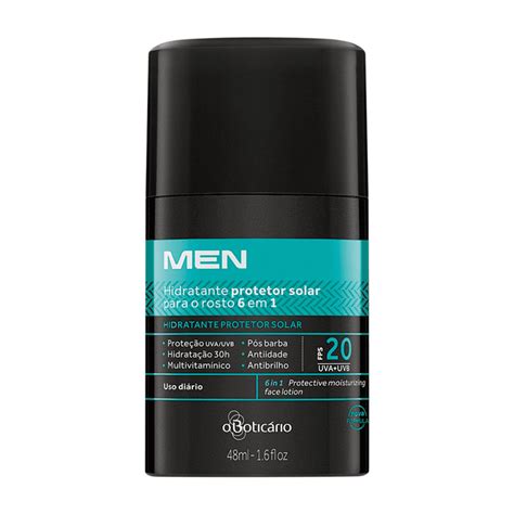 Hidratante Com Protetor Solar Para O Rosto - Hidratante Protetor Solar para o rosto Multi 6 em 1 MEN 48ml O ...