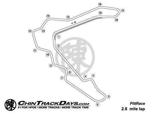 Pitt Race Track Map Racing Race Track Pitt