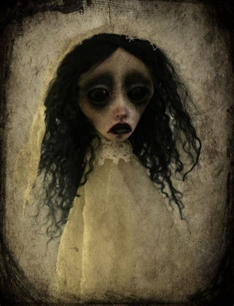 OOAK Handmade Art Doll Ghost Doll Dark Doll Dark Art Doll Gothic