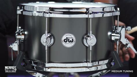 Dw 13x7 Collectors Series Brass Snare Drum Black Satin