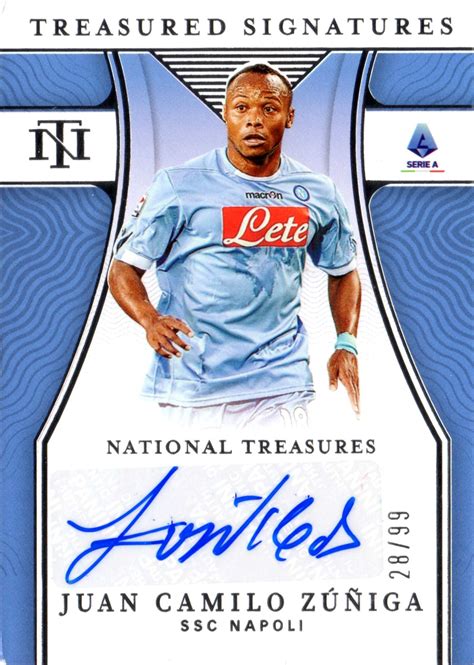 Camilo Zuniga Napoli Panini Chronicles Treasured Signatures