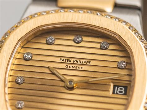 Patek Philippe Nautilus Lady Ref Stainless Steel K Yellow Gold