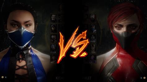 Mortal Kombat 11 Kitana Vs Skarlet Very Hard Youtube