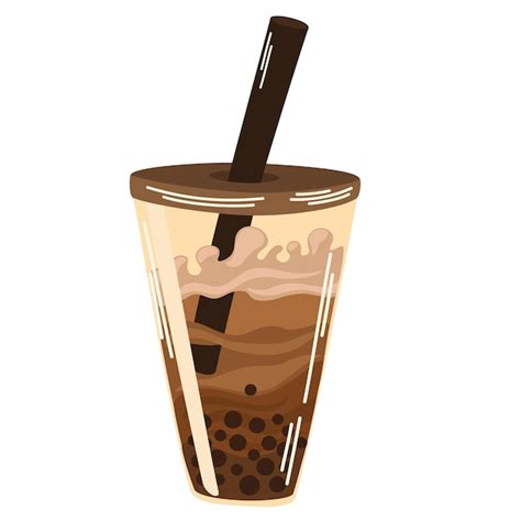 0378 Bubble Tea Vector Premium