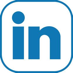 Linkedin design icon logo sign blue symbol Vector Image