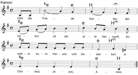 Und Der Friede Gottes Capella Und Midi Dateien Zu Liedern Des