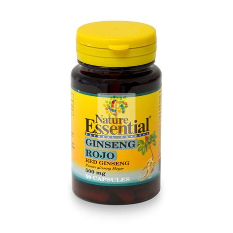 GINSENG ROJO 500Mg 50 CAPSULAS NATURE ESSENTIAL