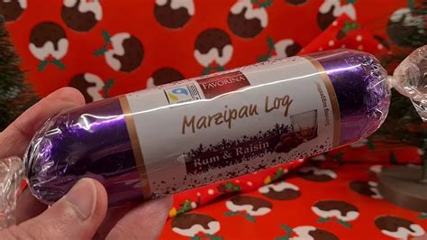 Favorina Marzipan Log Rum Raisin Random Reviews Youtube