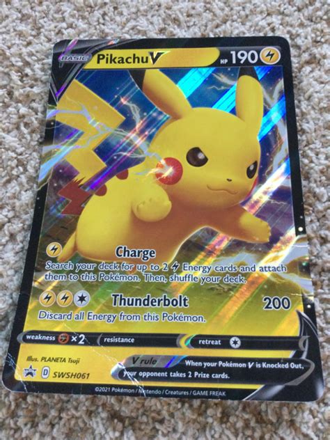 Pikachu V Jumbo Ungraded Pokemon Promo