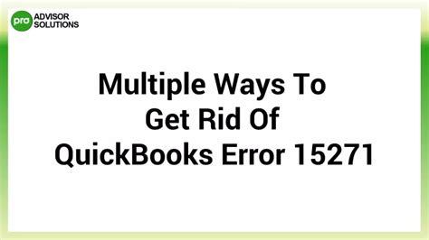 Ppt How To Quickly Eliminate Quickbooks Error Powerpoint